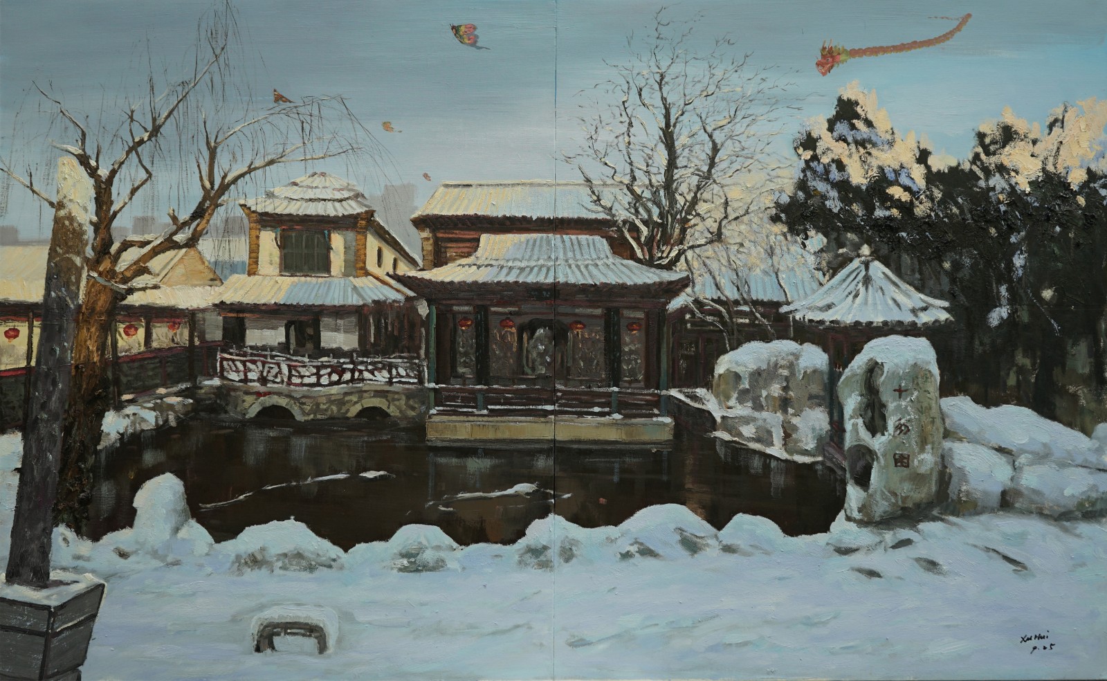 19.徐輝《十笏園的春》160x100cm.jpg