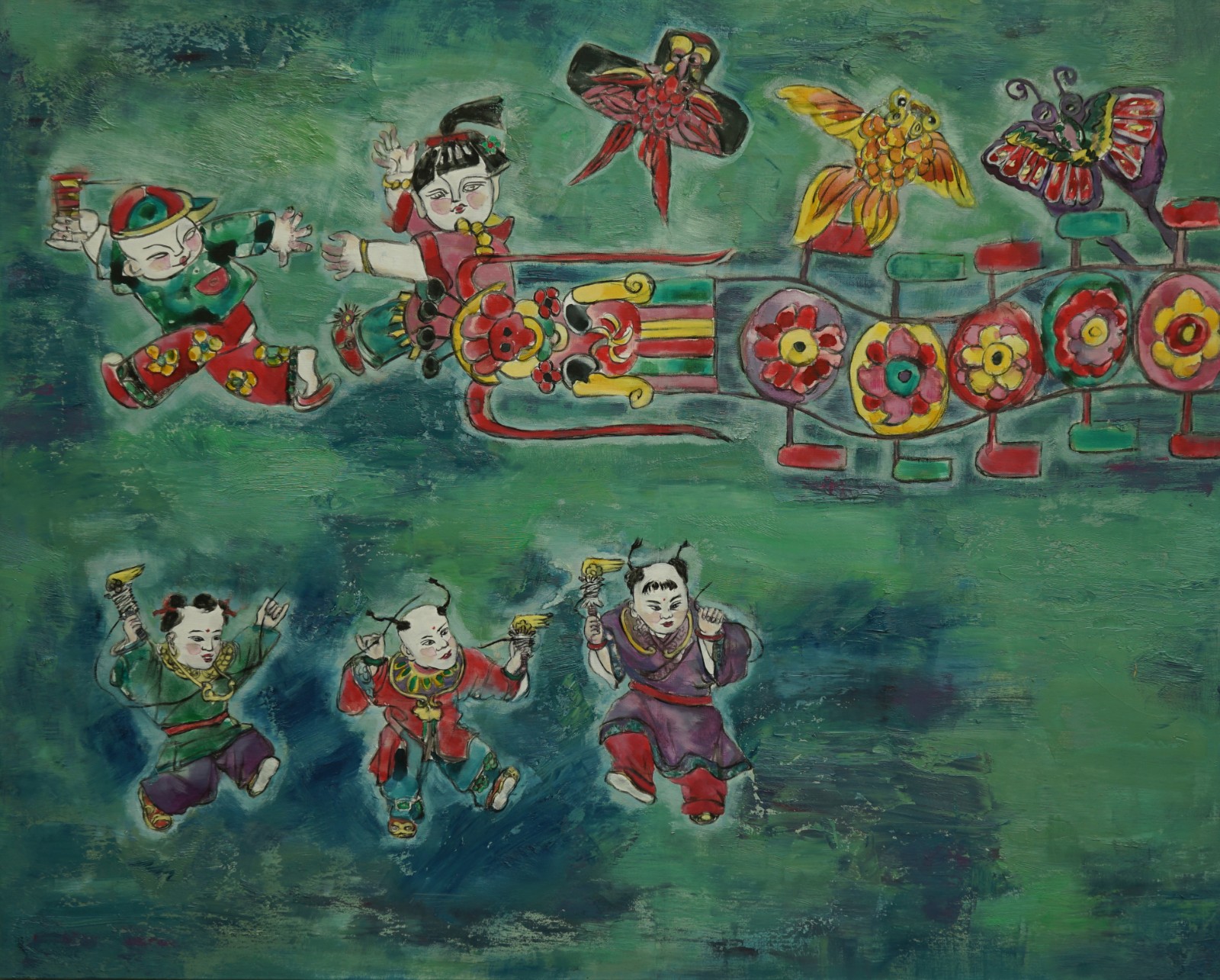 30.王昆《時空·風箏·舞》80x100cm.jpg